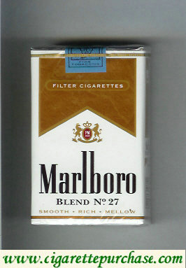 Marlboro Blend No 27 filter cigarettes soft box